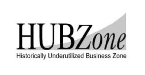 HUBZone certified: Historically Underutilized Business Zone